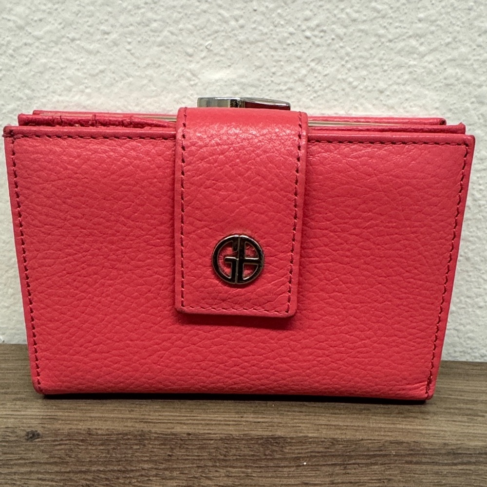 Giani Bernini Vibrant Pink Leather Wallet